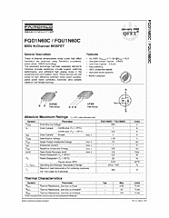 DataSheet FQU1N60C pdf